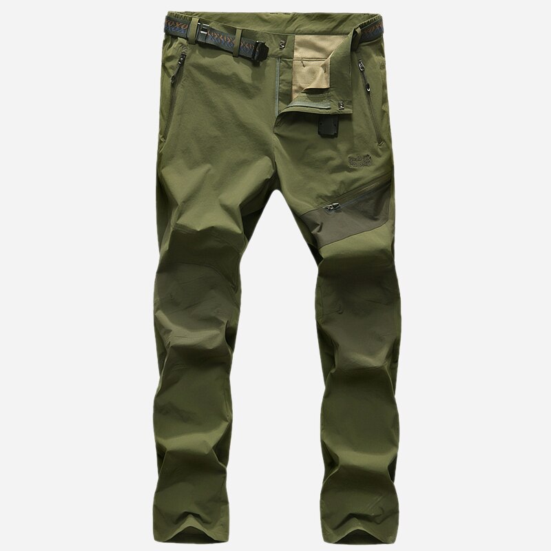Mies vaellushousut kesä syksy ulkoilu softshell-housut nopeasti kuivuvat kalastushousut matka miehen housut ohut tyyli 8875a: Armeijan vihreä / Xxxl