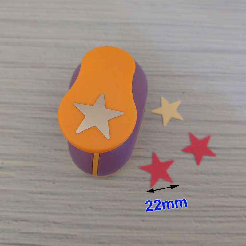 Furador de flores de 1,8 cm - 2,5 cm, perforador para hacer espuma Eva con corte de papel artesanal, álbum de recortes, ahorro de trabajo para niños, perforadora DIY hecha a mano: Negro