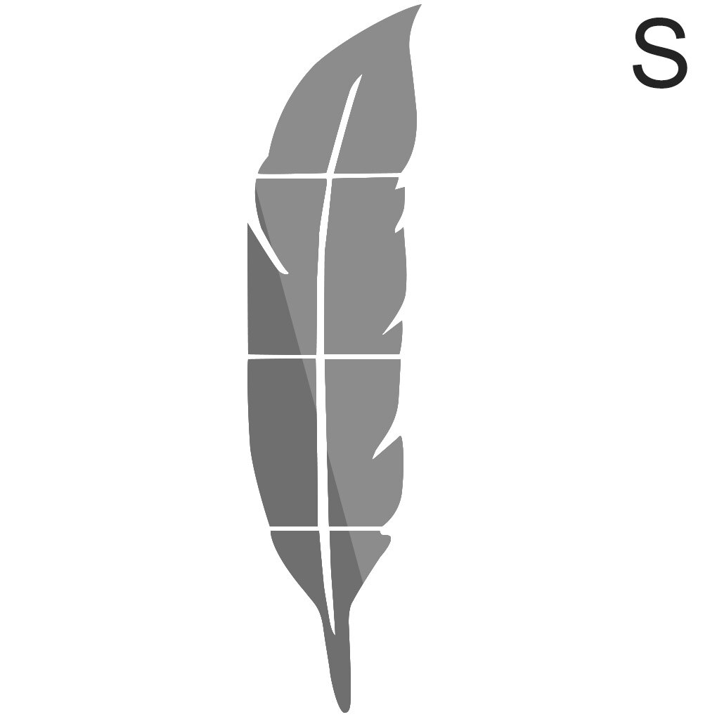 Muursticker spiegel plakkend 3d acryl waterdichte veren muursticker voor thuis slaapkamer muurdecoratie: Rechts zwart