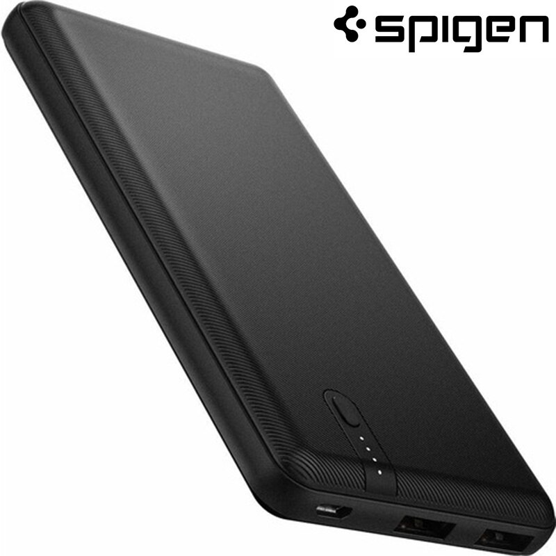 Original Spigen Essential F711D 10000 mAh 2C 5V 2.48A iP (Intelligent Power Tech) portable Fast Charger-Powerbank