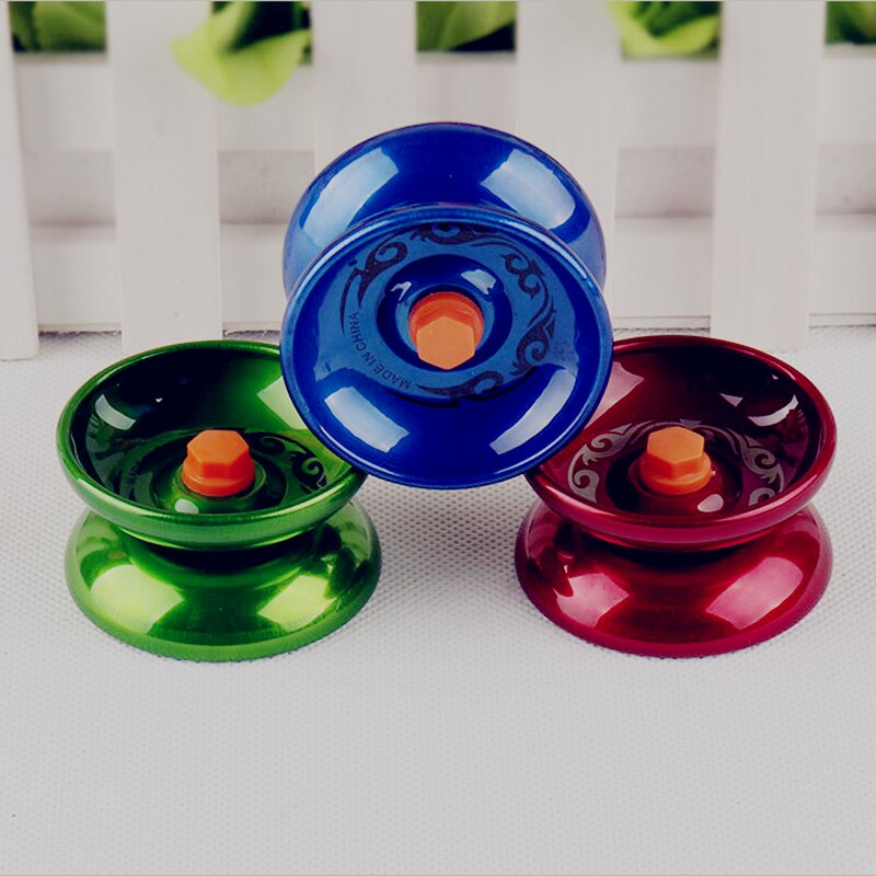 1pc yoyo alumiiniseoksesta kierre temppu yo-yo kuulalaakeri aloittelijoille aikuisille lapsille klassinen mielenkiintoinen lelu