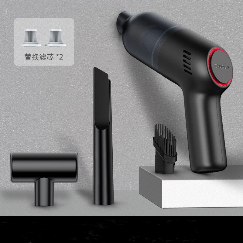 Xiaomi-aspiradora portátil para coche, aspirador automático de mano inalámbrico, recargable, 8000pa, alta potencia de succión: Black2Filter element