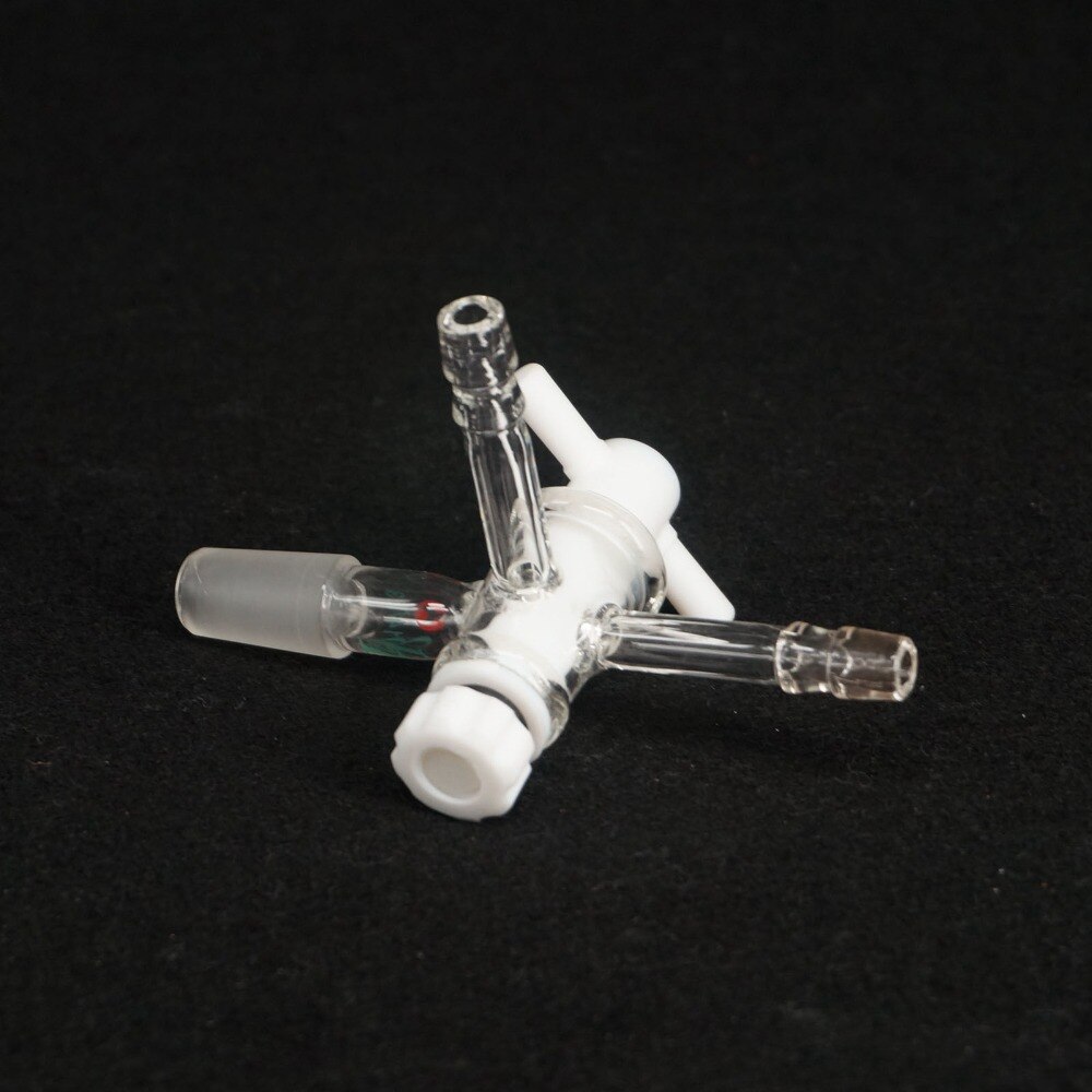 14/23 19/26 24/29 29/32 Joint T Type Glass Adapter Three-Way Stopcock Lab