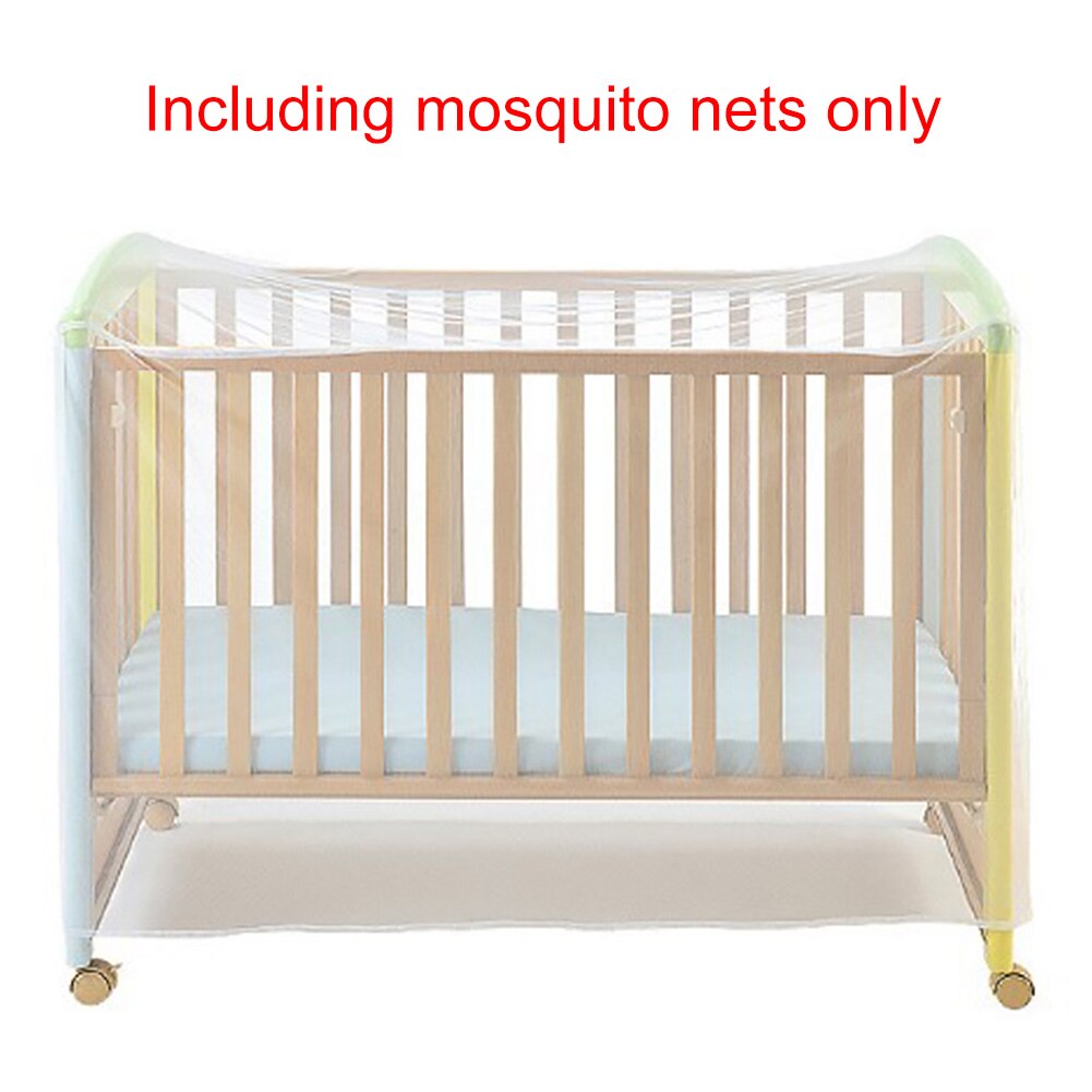 Inseto poliéster branco mosquito net dobrável malha berço capa casa rede portátil berço acessórios do verão cama bebê