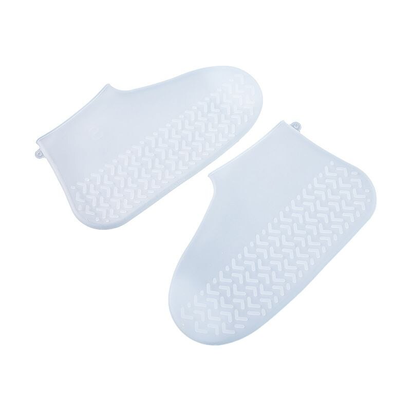 Cubierta blanca para zapatos, impermeable, exterior, silicona, para días lluviosos, Unisex, antideslizante, protectores para zapatos