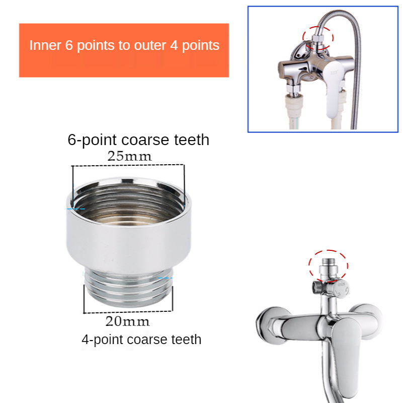 Wasserhahn Zugriffs Regen Dusche Wasserhahn Adapter Wasser Invertiert Schraube Mischventil Bad Reiniger Belüfter Stecker Küche Wasserhahn Teil: Licht Grün