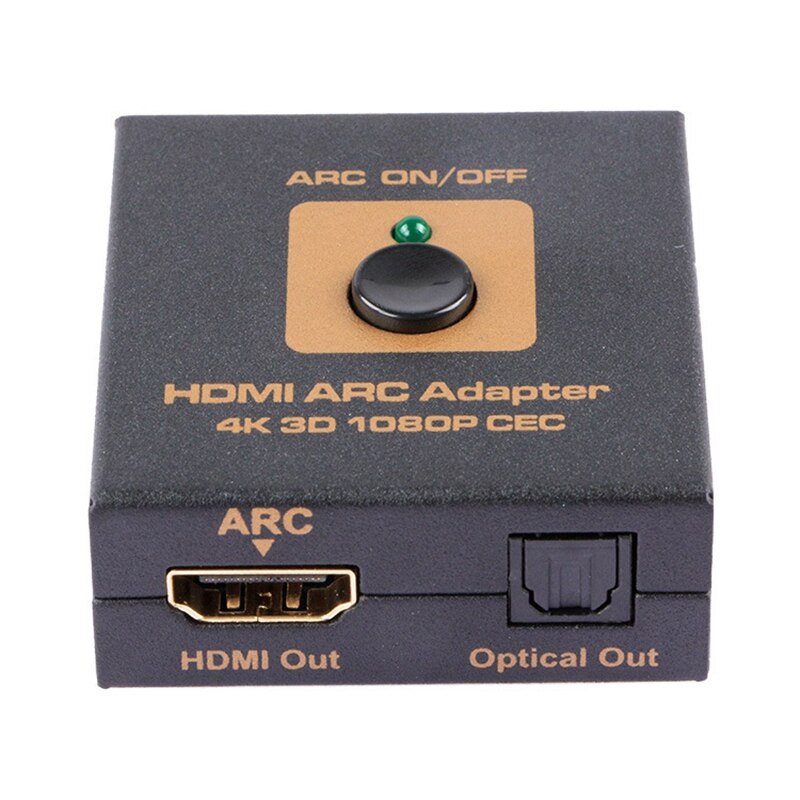 Hdmi arc adapter converter hdmi til hdmi og optisk o omformer 4k 3d 1080p