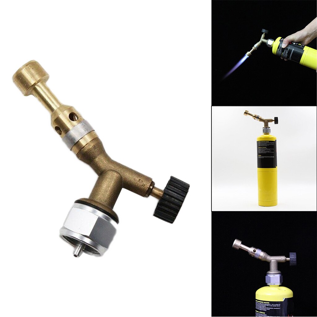 Heavy Duty Gas Torch Head Hand Ignition for MAPP Brazing Soldering Welding Heating Solder