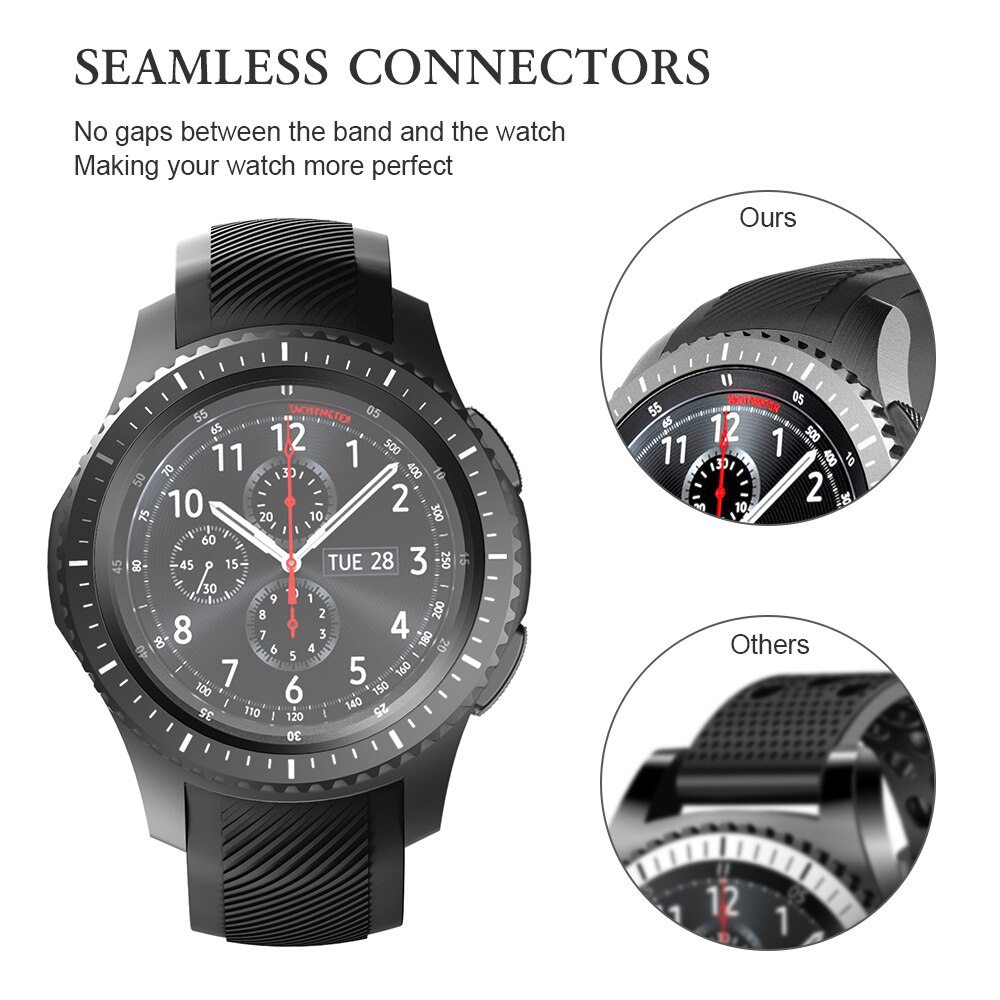 22Mm Breedte Horlogeband Voor Samsung Gear S3 Frontier/Classic/Galaxy Horloge 46Mm/Huawei Horloge Gt 46Mm/Ticwatch Pro/S2/E2 Smartwatches