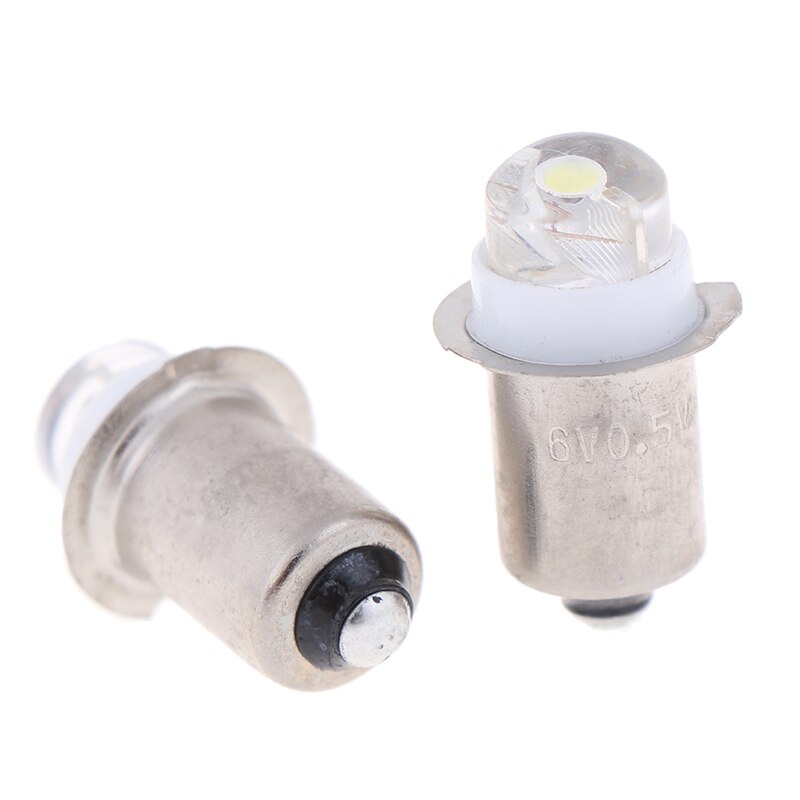 Lumière LED ampoule P13.5S 0.5W travail lumière lampe de poche torche remplacement Led travail 3V 4.5V 6V 50000 blanc