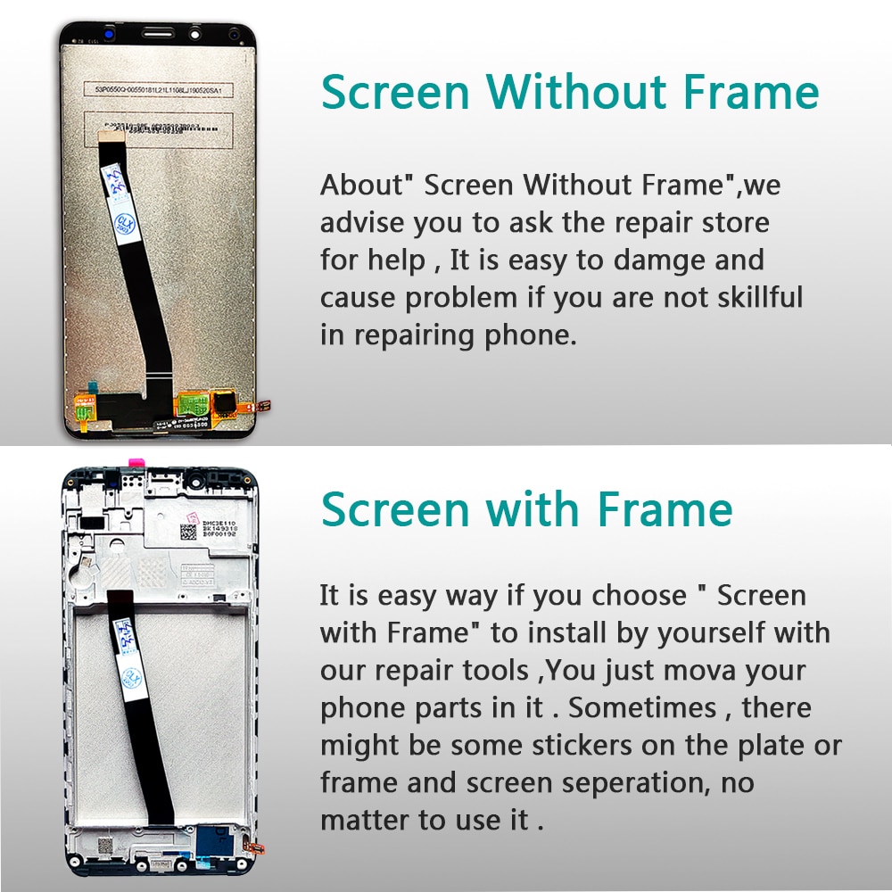 Fansu1 For Xiaomi Redmi 7A lcd Tested Touch Screen 5.45 inch Digitizer Assembly Fansu Frame For xiaomi Redmi 7a LCD Screen