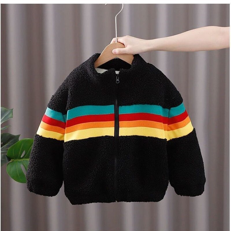 Kurtki dziecięce płaszcz ciepłe, jesienne zimowe dziewczyny płaszcz chłopięcy dziewczynka ubrania dla dzieci stroje sportowe moda maluch dzieci odzież: Black / 3T