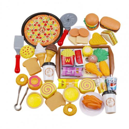 1Set Simulatie Gestoomde Broodje Mini Delicate Plastic Pretend Play Food Speelgoed Snijden Voedsel Speelgoed Voor Kinderen Educatieve Cadeau Voor kids: B