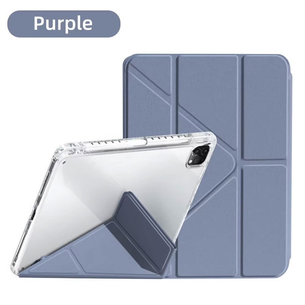 For iPad 10th Generation Case Y-fold Track Clear Cover for Air 4 5 6 10.9in 11in 13in For Air 2 9.7 Pro 11 12.9 13 Mini 6 7 Case