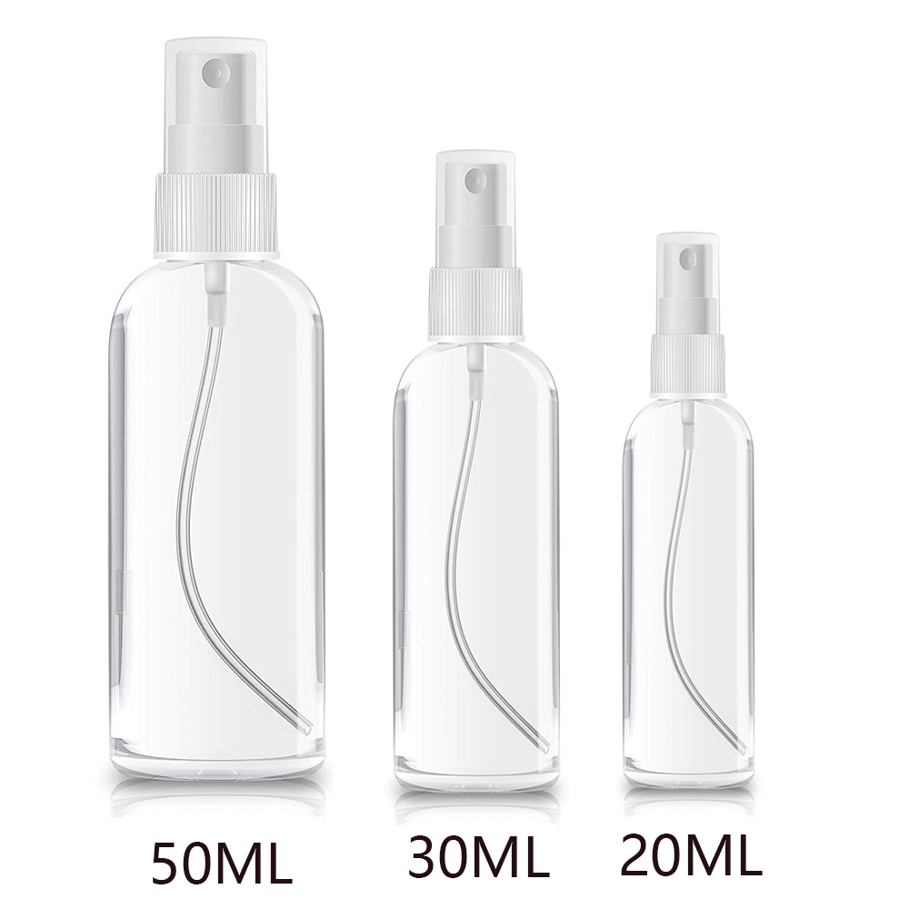 Hervulbare Flessen Lege Spray Fles Transparante Plastic Parfumflesjes Mini Cosmetische Spray Fles Verstuiver 20/30/50 ML