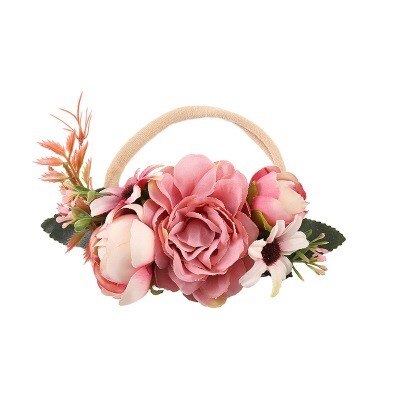 Leuke Baby Bloemen Parel Hoofdband Chiffon Haarbanden Voor Kinderen Meisjes Hoofddeksels Leuke Hoofdbanden Diamant Haarbanden Fotografie