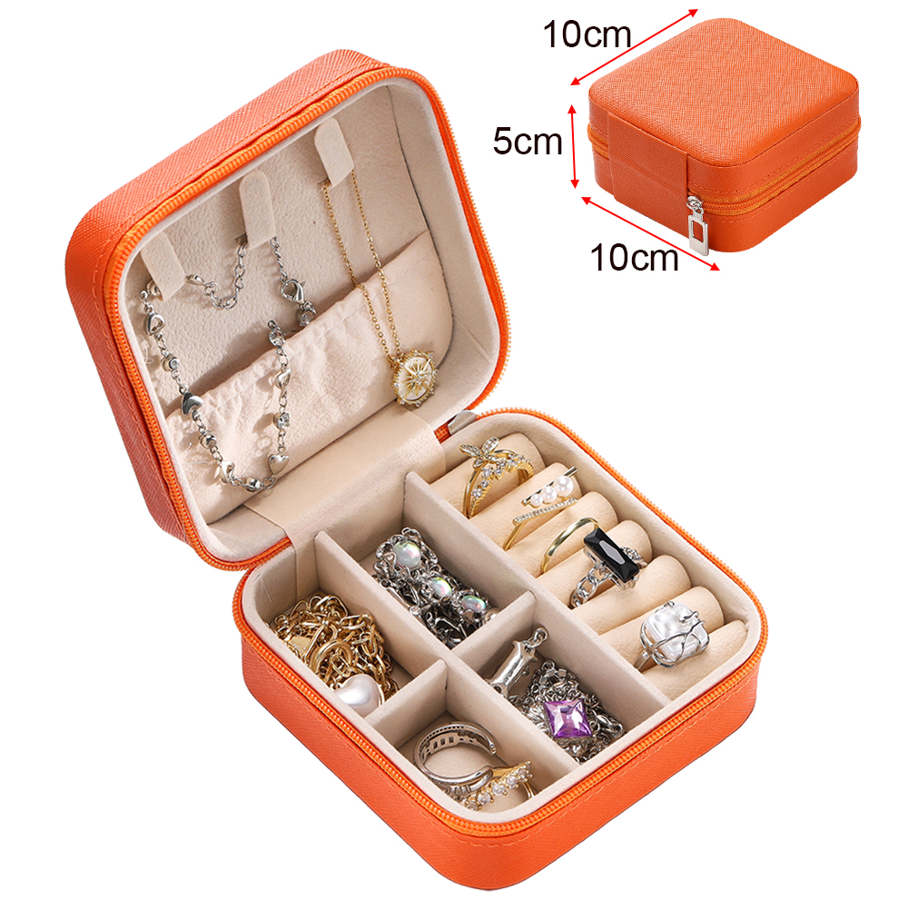 Tragbare Schmuck-Aufbewahrungsbox, Reise-Organizer...  Grandado