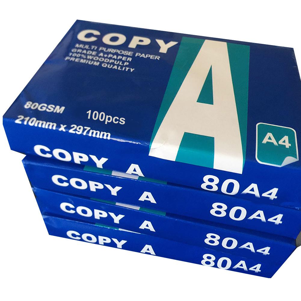 100Pcs Multifunction Crafts Arts Printer A4 Copy Paper Office School Supplies