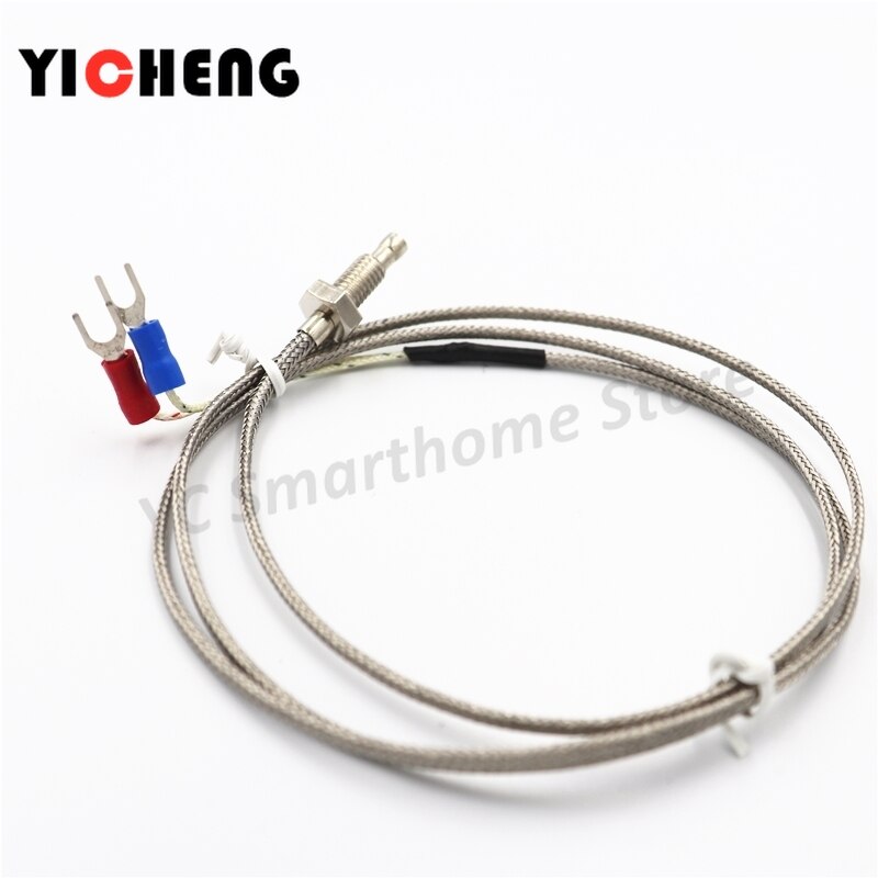 1 m / 2 m /  k / e skrue type  m6 / m8 termoelement kontrol skrue sonde temperaturregulator 0-400c/ 0-800c sensor sonde