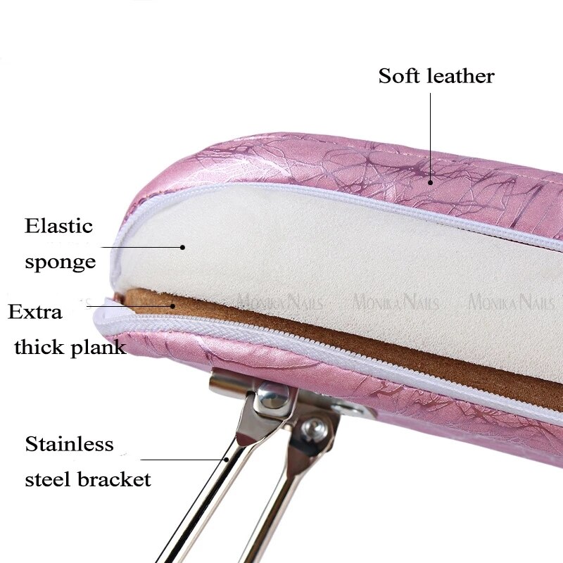 BQAN – Support de poignet en cuir imperméable pour Nail Art, Support de main, coussin de Table, outil de manucure et pédicure pour lampe à ongles