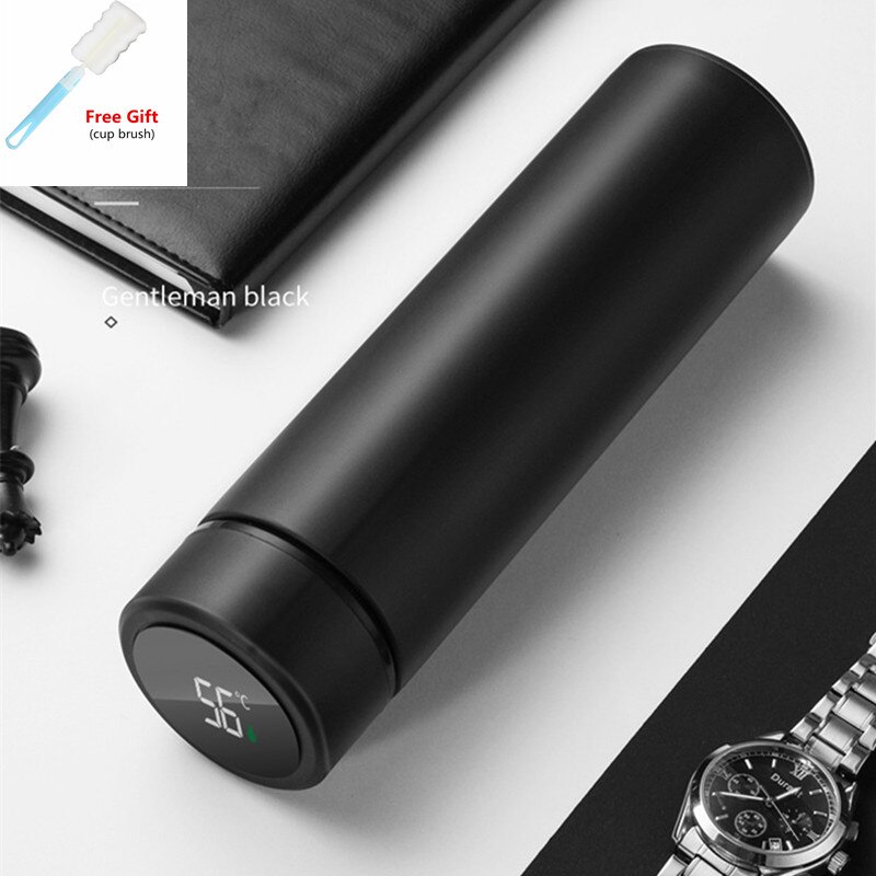 Intelligent Water Bottle Portable Male Female High-End Stainless Steel Smart Water Bottle Touch Display Temperature Cups 500ML