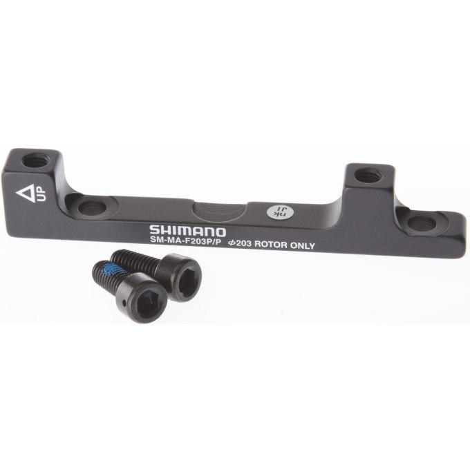SHIMANO-Adaptador de freno de disco Original, soporte de freno de disco Pilar PM A para Rotor de 180mm y 203mm, RT86, RT81, RT56, shimano F180P/P2, F203P/P: SM-MA-F203P P2