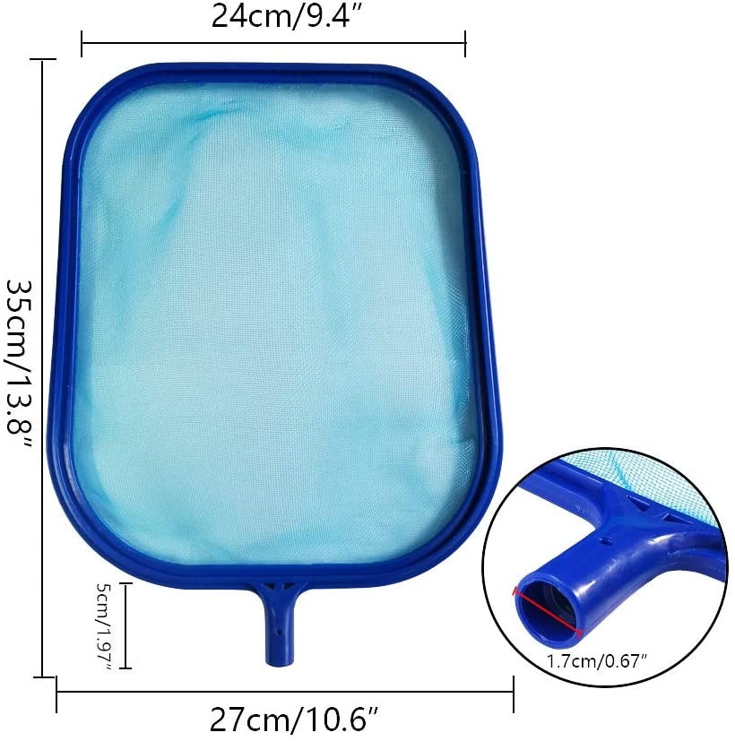 Blue Pool Skimmer Vacuum Head Swimming Pool With Leaf Skimmer Net Swimming Pool Skimmer Pool Intex Cleaning Supply