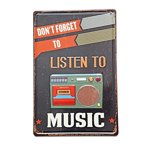 Waarschuwing geen domme mensen voorbij dit punt rustiek metalen blikken bord wanddecoratie kunst 8 x 12 inch  (20 x 30cm): J-pack  of 1