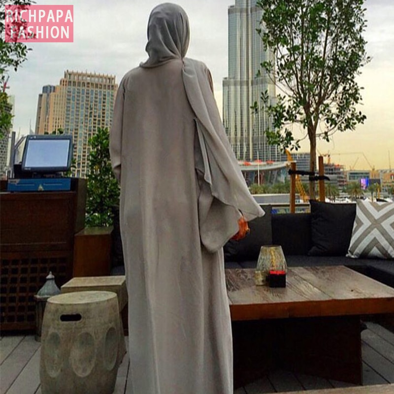 Abaya femme kimono kaftan kappe dubai islam muslimsk hijab kjole abayas kaftan marokkain qatar oman kalkun albise ramadan klær
