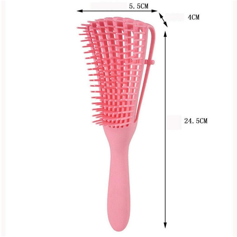1 pz spazzola districante per capelli ricci antiscivolo in gomma polpo spazzola per capelli pettine spazzole per massaggio del cuoio capelluto accessori per il bagno