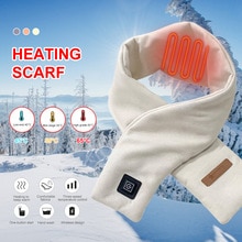 3 Levels Graphene Heated Scarf Winter USB Electric Heated Warm Shawl Neck Wrap With For Men And Women