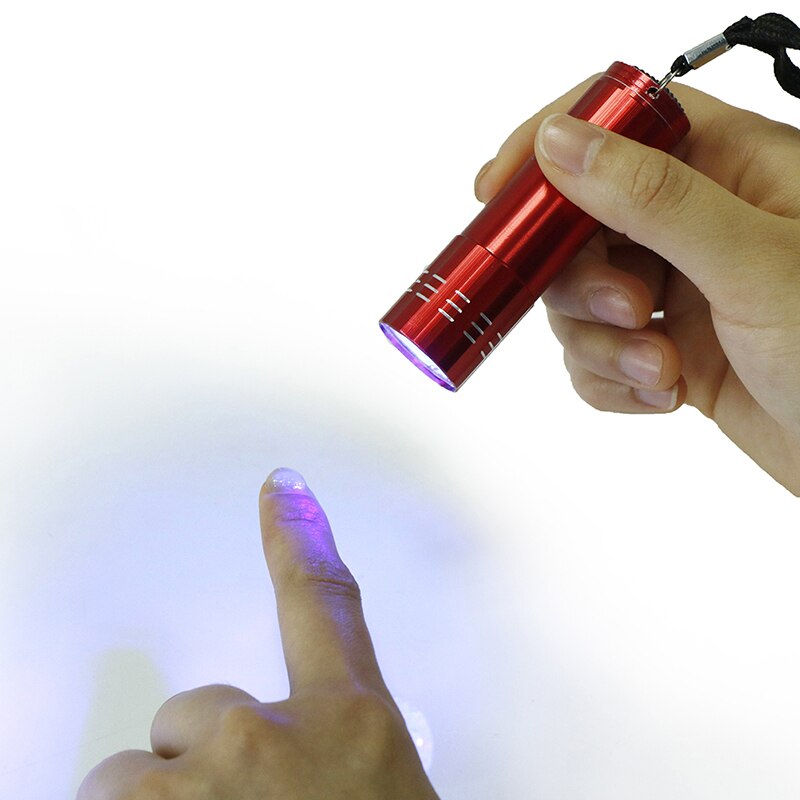 Mini LED Zaklamp 4 Kleuren Nail Dryer UV Lamp Draagbare Voor Nail Gel Snelle Droger Cure Nail Gel Manicure Tool zonder Batterij