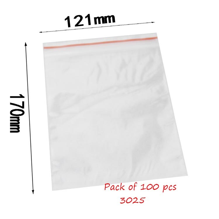 Brand Deli 3029 Thick plastic ziplock bags 10 # (24*34CM) 100PCS Layer thickness: 4um: 3025