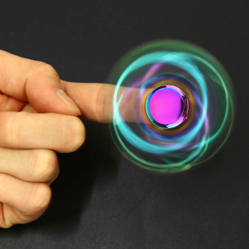 Space Alien ET Rainbow Colorful Fidget Spinner Hand Spinner For Better Focus Reduce Autism ADHD Stress Toys With Box