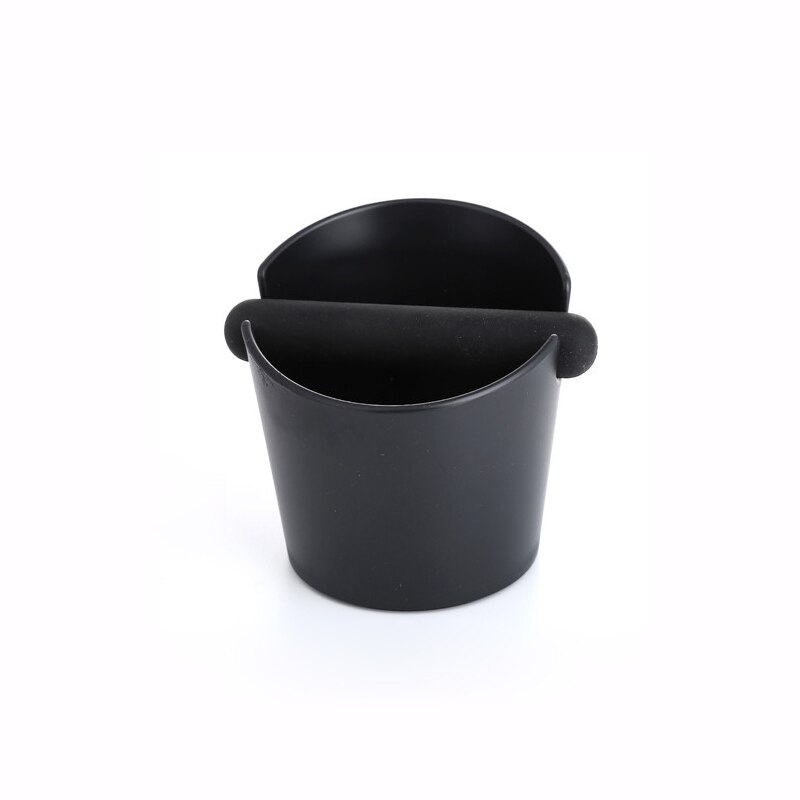 Durable Coffee Knock Box Espresso Grind Container Anti Slip Coffee Grind Dump Bin Waste Bin with Detachable Knock for Barista: S Black