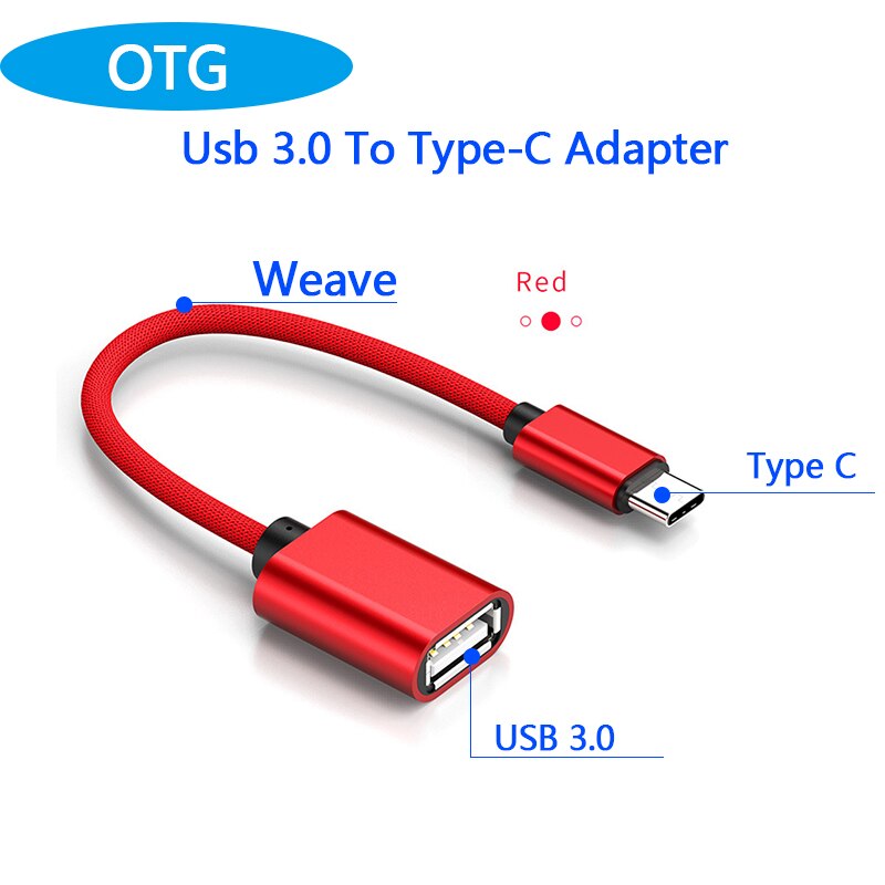 Tipo C OTG Cavo Adattatore per Samsung S10 S10 + Xiaomi Mi 9 Un plus. Android MacBook Mouse Gamepad Tablet PC di Tipo C OTG Cavi USB: 1