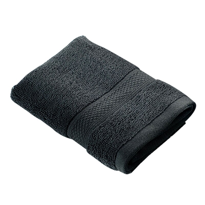100% Cotton beach Bath Towels bathroom 76*152cm 670g Thick Luxury Solid Washcloth for Soft Shower Face Bath Towels for Adults: Black / 34x76