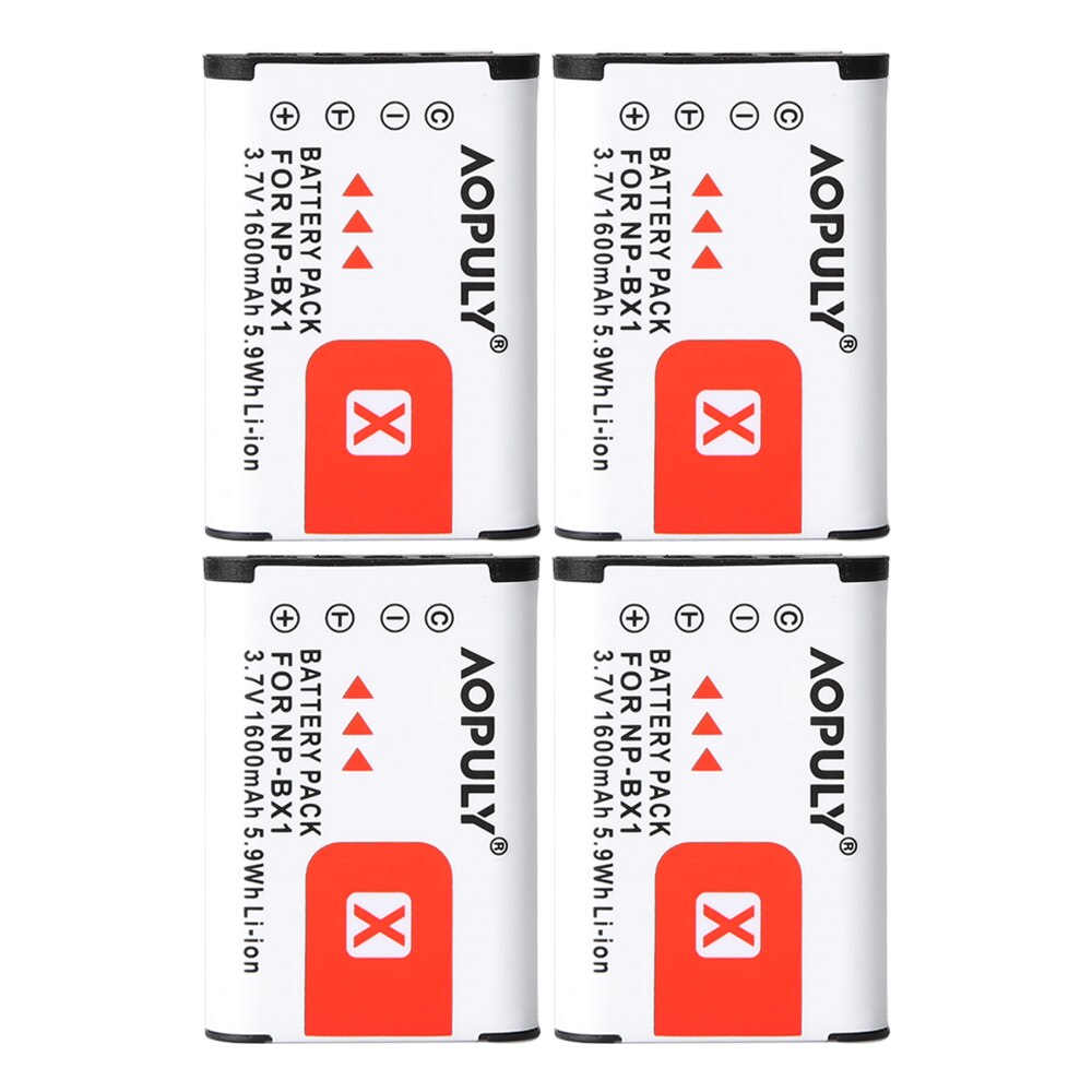 För sony np -bx1 npbx 1 np bx1 batteri för sony fdr -x3000r rx100 rx100 m7 m6 as300 hx400 hx60 wx350 as300v hdr -as300r fdr -x3000: 4 batterier