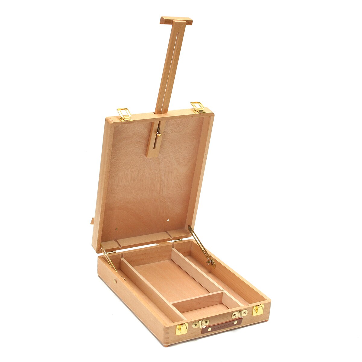 Cavalete portátil caixa de madeira arte desenho pintura caixa de mesa multifuncional caixa de pintura mala de trabalho integrado caixa de arte suprimentos