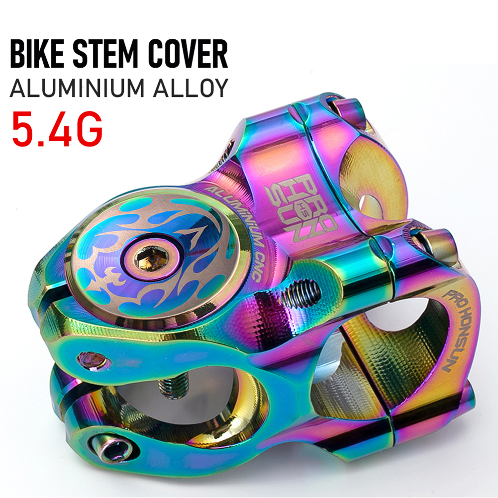 Bike Stem Cover aluminium alloy stem Top Cap only 5.2g Ultra light Bicycle Headset cover With Screw for 28.6mm Front Fork Tub
