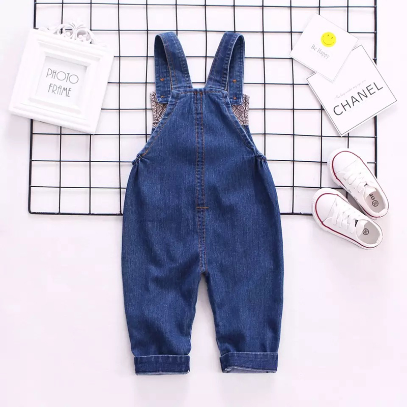 IENENS Baby Infant Boys Loose Denim Dungarees Long Pants Child Girls Trousers Boy's Jeans Overalls Kids Boy Girl Jumpsuit 1-3Y