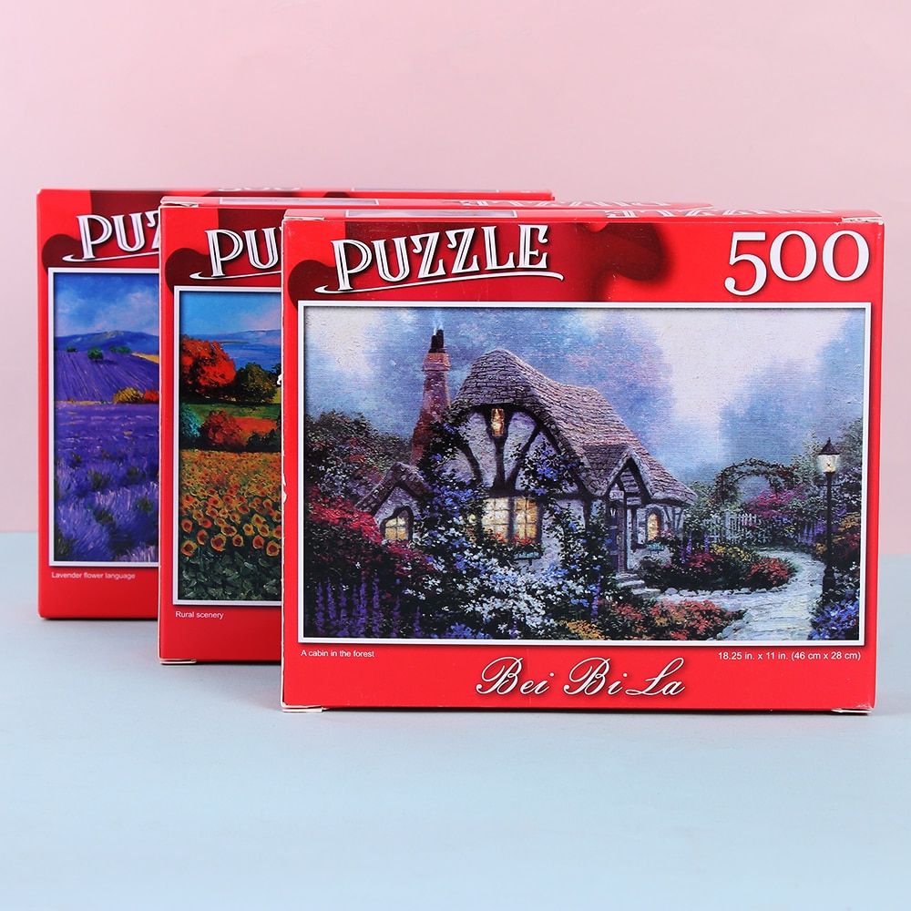 500 stück Bildungs Puzzle Puzzle Dekompression Spiel Erwachsene Rätsel Spielzeug Landschaften Rätsel Wohnkultur