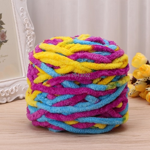 100g/1 balle doux coton à tricoter à la main fil épais tissé volumineux Crochet Worested