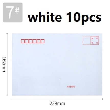 10 Sheets Brown Kraft Paper Envelope International Standard White Letter Pocket Business Files Documents Bills Sobres 3426: 3425 10pcs