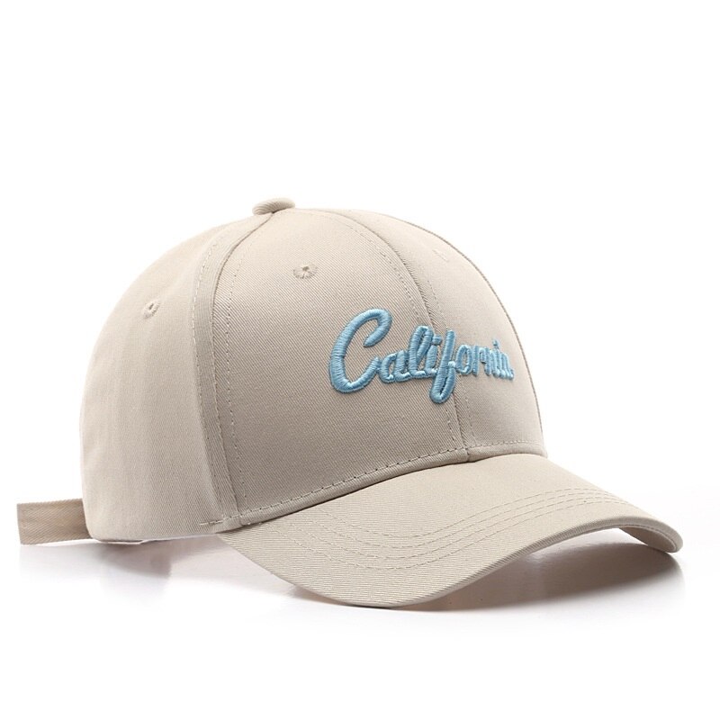 Bestickt Einstellbare Grün Baseball kappe Frühjahr männer Sport Hütte Atmungsaktiv Baumwolle Trucker Hütte für Frauen reise sonne hüte: Beige