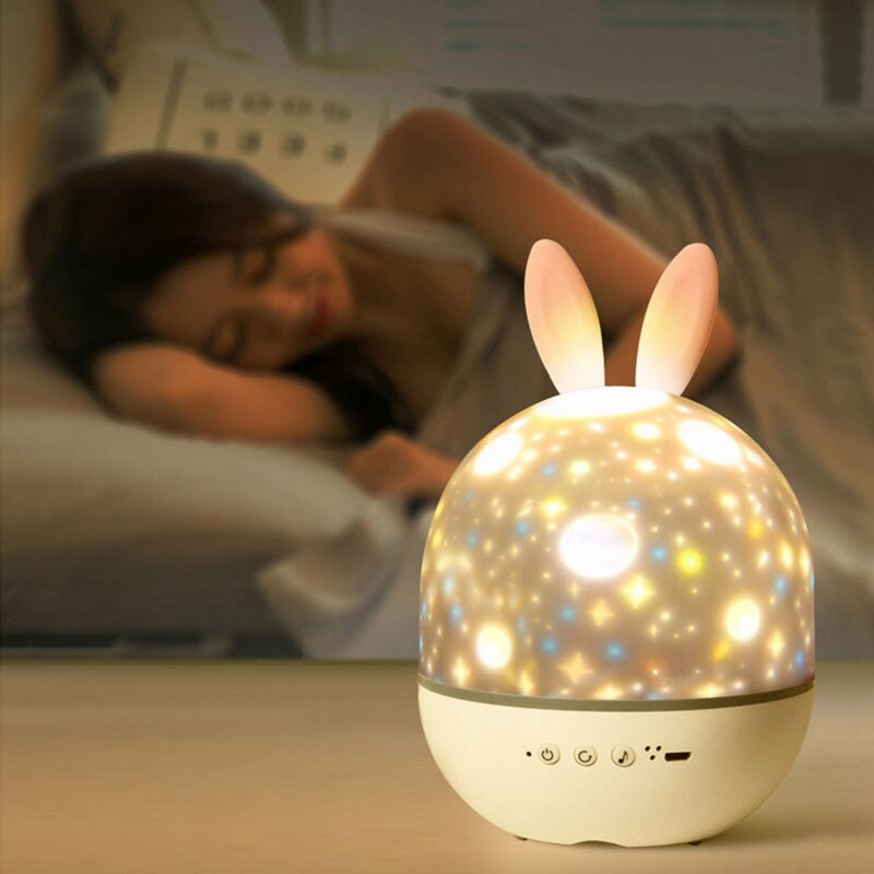 Projector Night Light With Usb Powered Starry Romance Rotating Projection Lamp For Kids Adults Room Dec Christmas