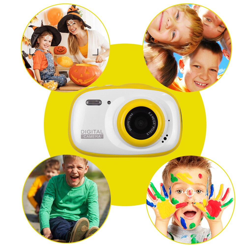 Mini Kids Digitale Camera Lcd Display 3 Meter Waterdicht Ingebouwde Oplaadbare Lithium Batterij Verjaardag Festival Voor Kids