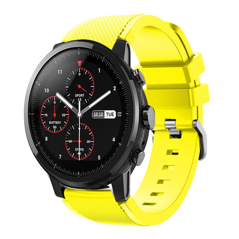 22mm Morbido Gel di Silice Sport Watch Band Strap Per Huami Amazfit Stratos Astuto Della Vigilanza per Amazfit Ritmo Stratos 2/ 2 s Cinghie Braccialetto