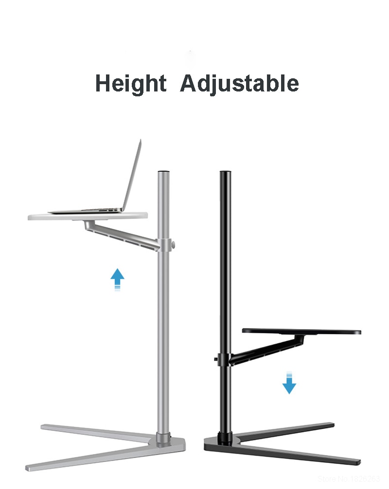 Ruchomy w górę-8T aluminium 7-20 cali laptop stojak podłogowy wysokość regulowana nocna Lapdesk sofa biurko na tablet PC zeszyt stolik robić herbaty