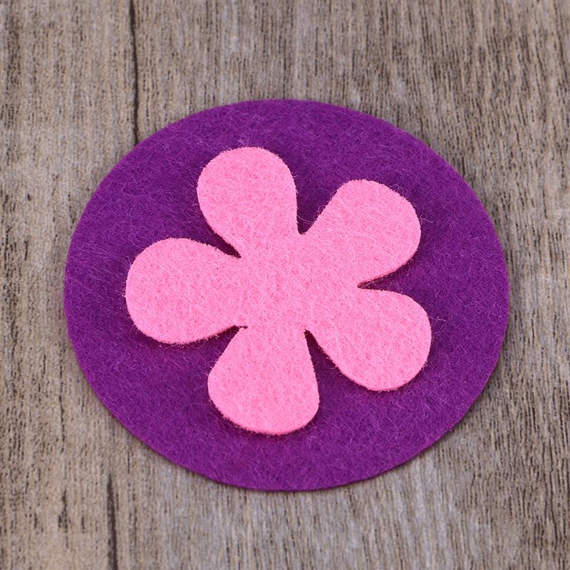 150pcs Felt Flowers Fabric Flower Embellishments For DIY Crafts Sewing Handcraft (Random Style)